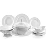 Set de prânz pentru 6 persoane Berna alb