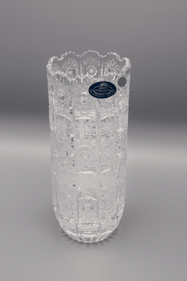 Vasă din cristal tăiat ÚSVIT 20 cm - imagine 2