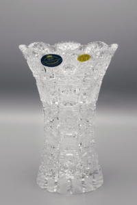 Krištáľová brúsená váza ÚSVIT 18 cm