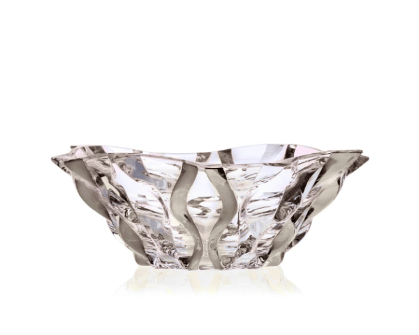 Bol de cristal Samboa platina 30,5 cm