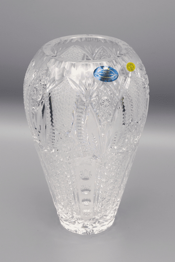 Vasă din cristal tăiat ÚSVIT 23 cm - imagine 2