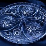 Vas de cristal taiat 25 cm