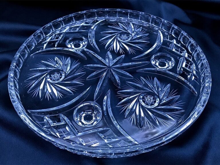 Vas de cristal taiat 25 cm