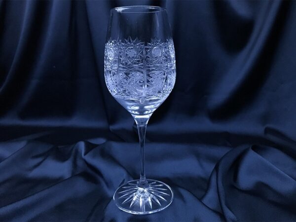 Pahare cristal taiate 350 ml set 6 bucati