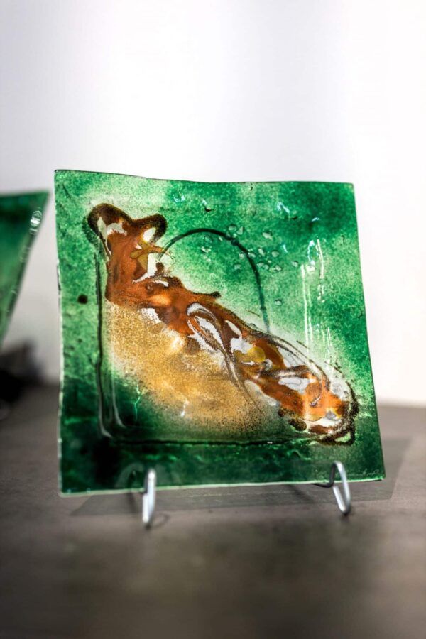Sticlă de artă Veronika Rusňáková 20x20 cm - imagine 2