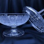 Tăiați borcanul de cristal de 23,5 cm cu capac