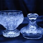 Tăiați borcan de cristal de 16,5 cm cu capac
