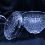 Tăiați borcan de cristal de 16 cm cu capac