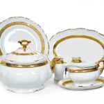 Set de prânz, auriu Marionette pentru 6 persoane