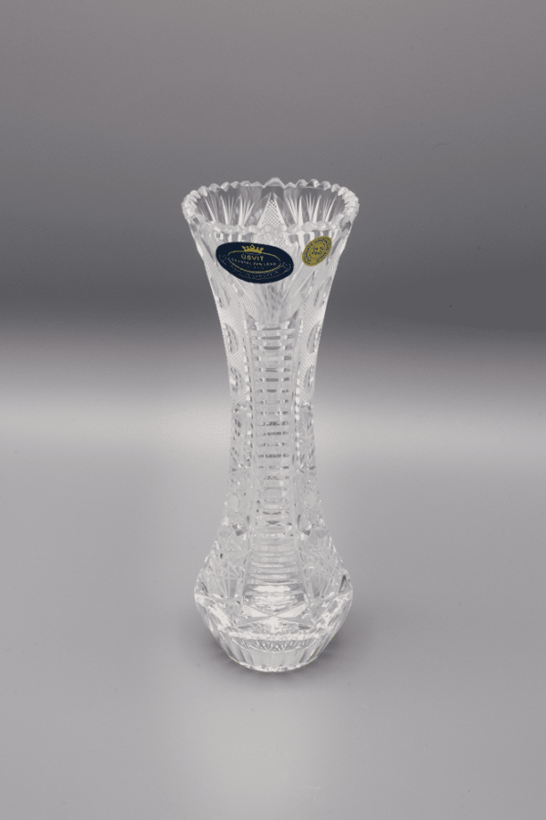 Vasă din cristal tăiat ÚSVIT 18 cm - imagine 2