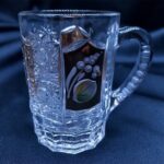Set de 6 părți pentru pictura manuala cupe cristal taiate 75 ml