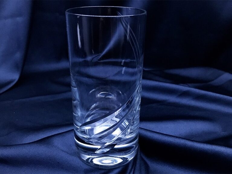 Pahare cristal taiate 380 ml set 6 bucati