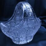 Cos decorativ taiat cristal 14 cm