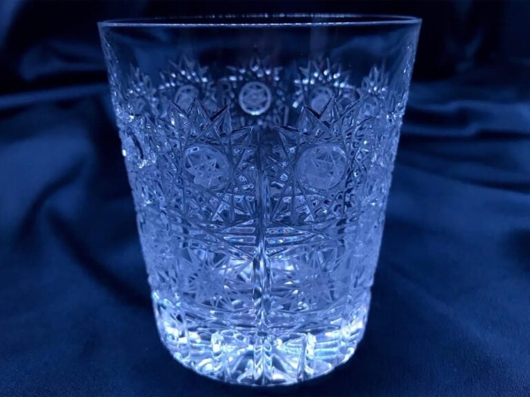 Pahare cristal taiate 250 ml set 6 bucati