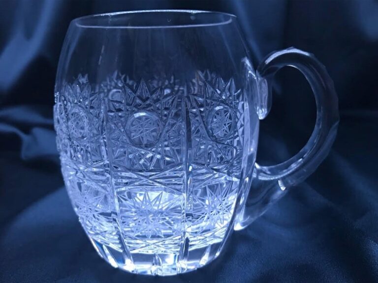 Pahare cristal taiate 300 ml set 6 bucati