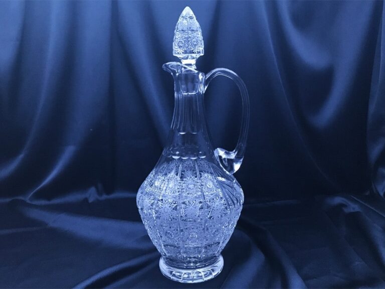 sticlă de vin cristal taiat 750 ml