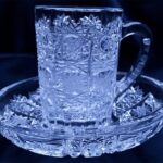 Cesti de cafea taiate cristal 75 ml set de 6 bucati