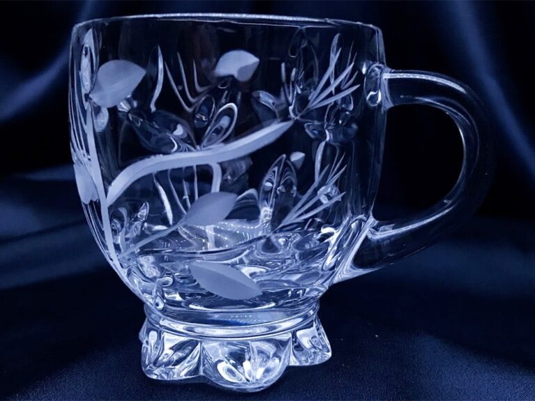 Cesti taiate cristal pentru cafea sau ceai 150 ml set de 6 bucati