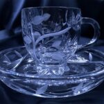 Cesti taiate cristal pentru cafea sau ceai 150 ml set de 6 bucati