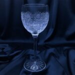 Pahare cristal taiate 370 ml set 6 bucati