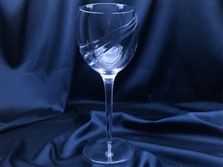 Pahare cristal taiate 370 ml set 6 bucati
