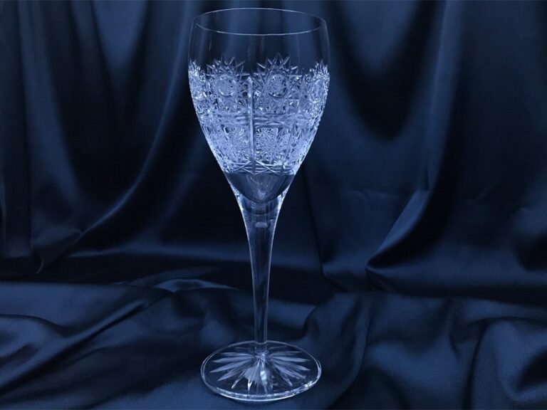 Pahare cristal taiate 350 ml set 6 bucati