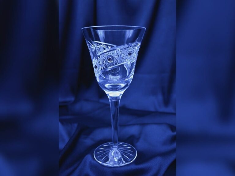 Pahare cristal taiate 220 ml set 6 bucati Swarovski