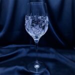 Pahare cristal taiate 350 ml set 6 bucati