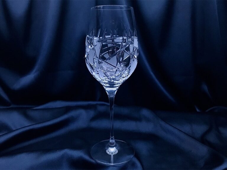 Pahare cristal taiate 350 ml set 6 bucati