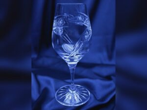 Krištálové brúsené poháre 240 ml set 6 kusov