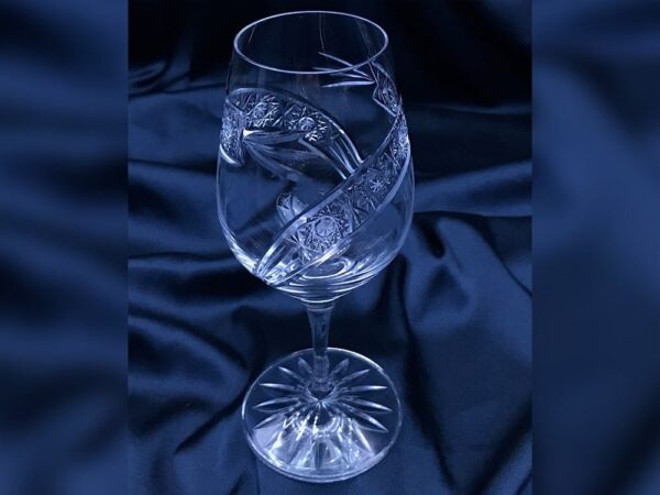 Krištálové brúsené poháre 240 ml set 6 kusov