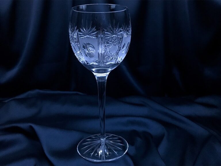 Pahare cristal taiate 370 ml set 6 bucati
