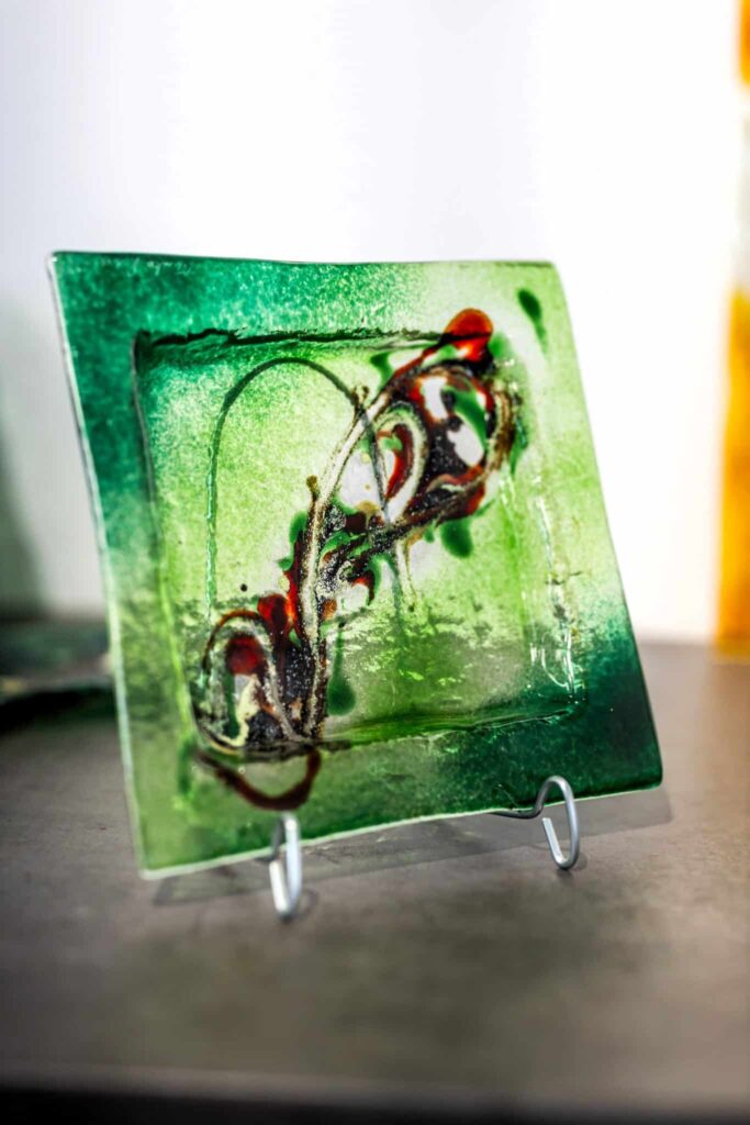 Sticlă de artă Veronika Rusňáková 20x20 cm