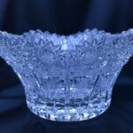 Vas de cristal taiat 16 cm