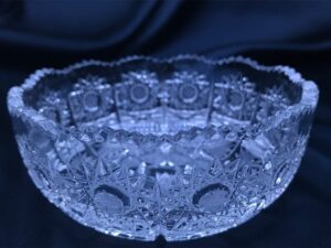 Krištálová brúsená miska 12 cm