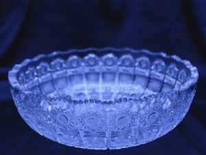 Krištálová brúsená miska 25 cm