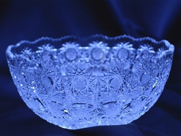 Krištálová brúsená miska 14 cm