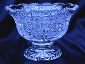 Krištálová brúsená miska 15 cm
