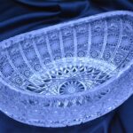 Vas de cristal taiat 26 cm