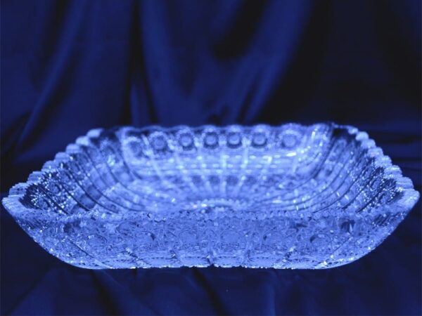 Krištálová brúsená miska 28 cm