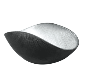 Misa BURA čierna matná / strieborná 38x11 cm