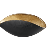 Bol BURA negru mat / auriu 18x9 cm