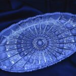 Coaster de cristal taiat 29,5 cm