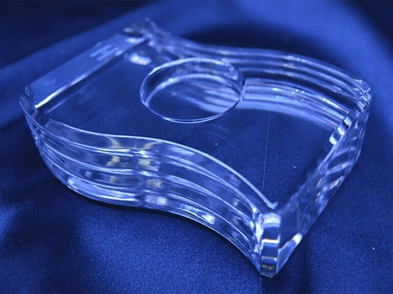 Buton decorativ taiat cristal 11 cm