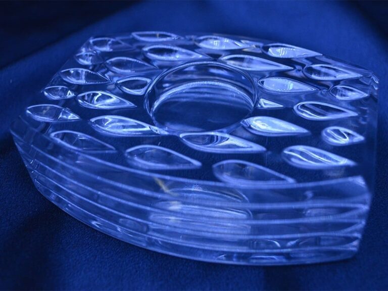 Buton decorativ taiat cristal 11 cm