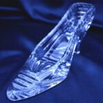 Pantof decorativ taiat cristal 19 cm