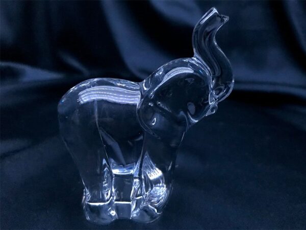 Krištálový brúsený dekoratívny slon 8 cm