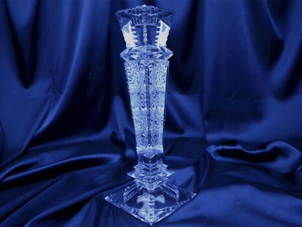 Krištálový brúsený svietnik 25,5 cm