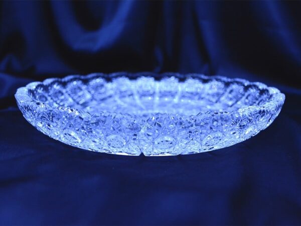 Krištálový brúsený tanier 25 cm