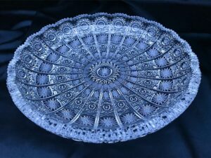 Krištálový brúsený tanier 30 cm